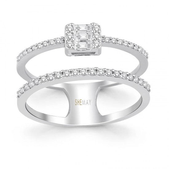 Пръстен бяло злато с Диаманти 0.26 карата